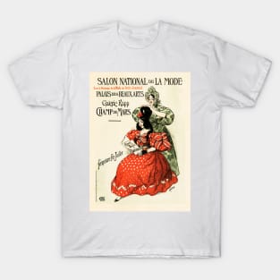 SALON NATIONAL DE LA MODE Vintage French Fashion Show Exhibition Advertisement Art T-Shirt